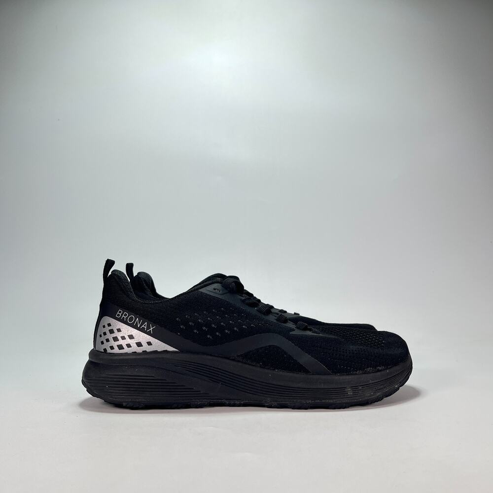 BRONAX S71 Black Cushioned Supportive Road Running Shoes Mens Size 10.5 US EU 43